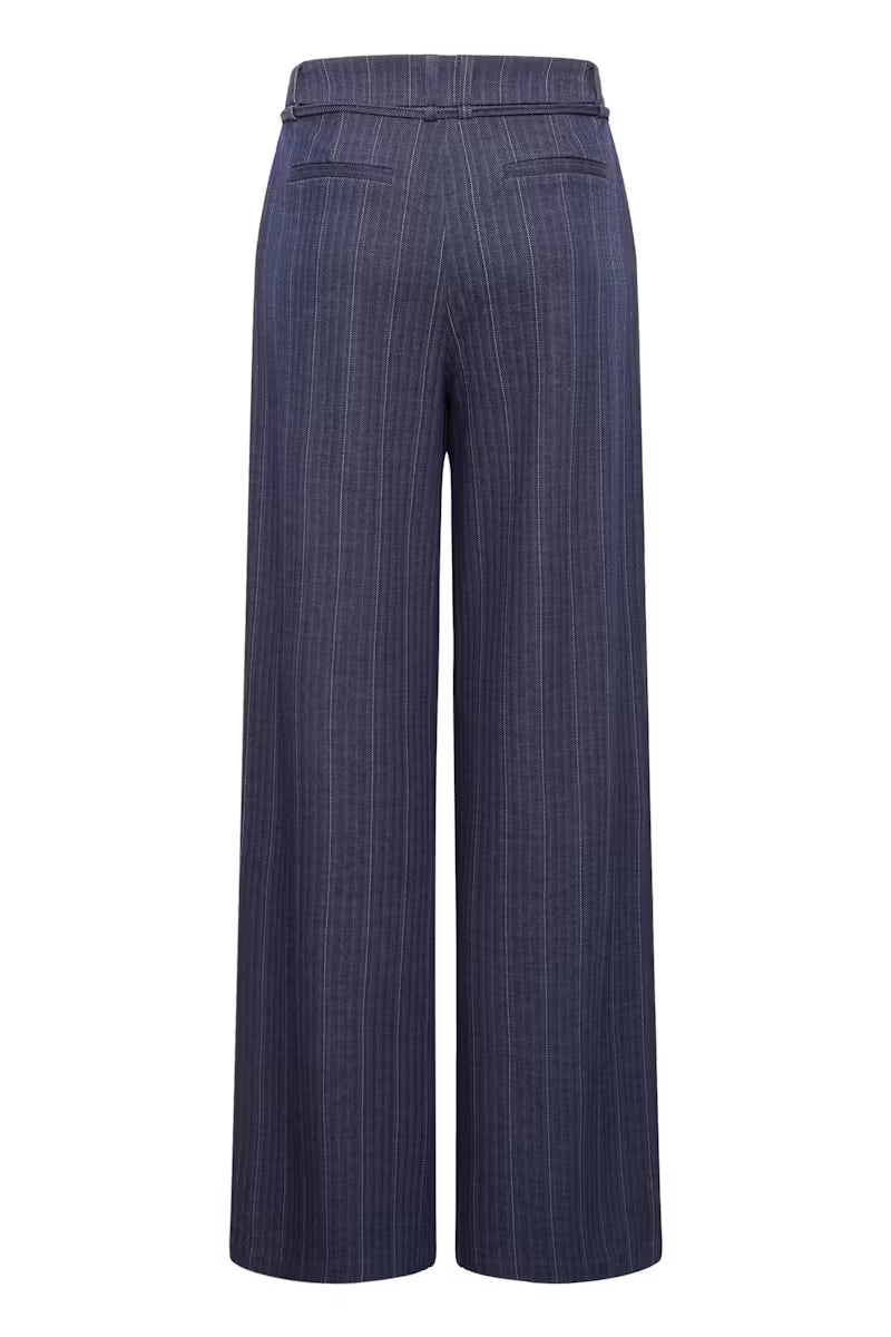 DARK BLUE JACQUARD STRIPE - Blue