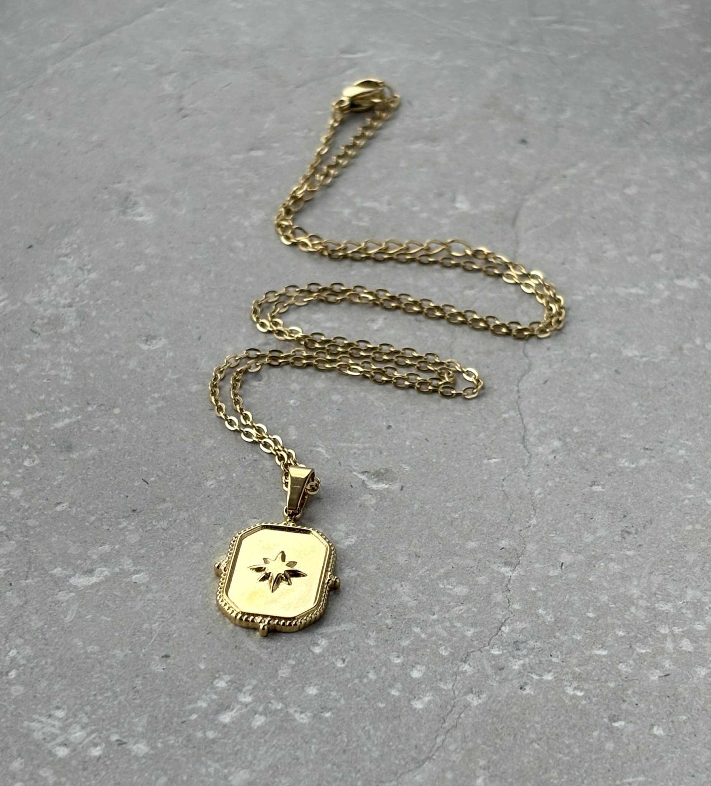 Tarnish Resistant Sun Frame Necklace