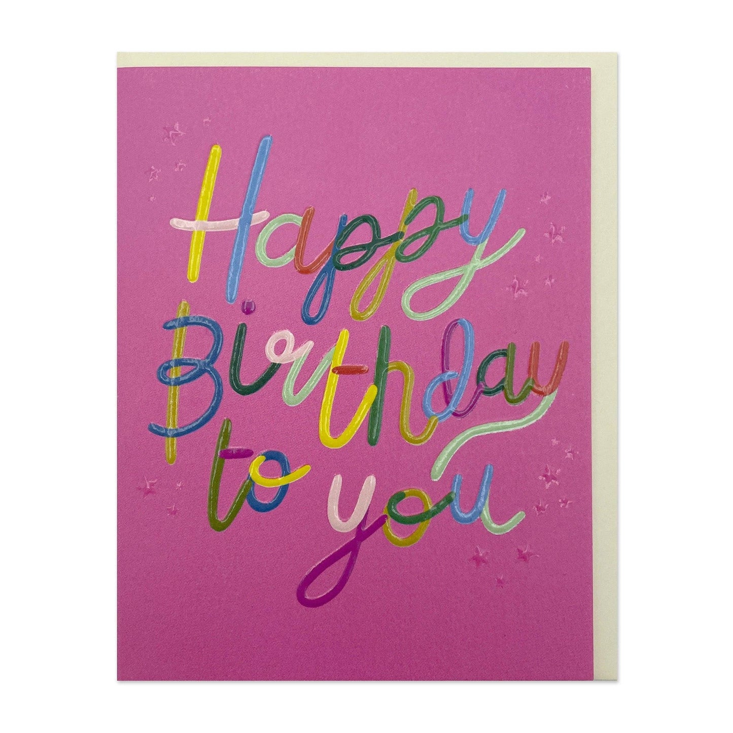 Happy Birthday To You Pink - Small Card