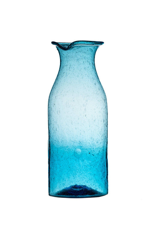 Recycled Ice Blue Carafe