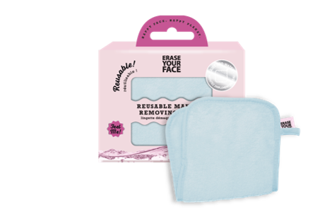 Erase Your Face Makeup Removing Cloth - Blue