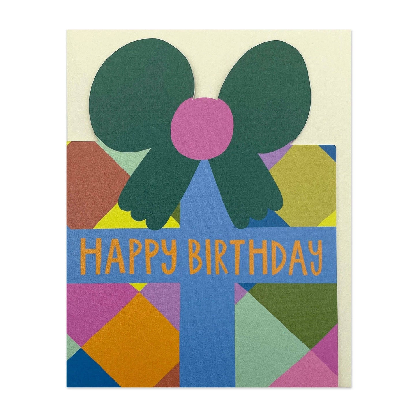 Happy Birthday Die-Cut Present - Small Card