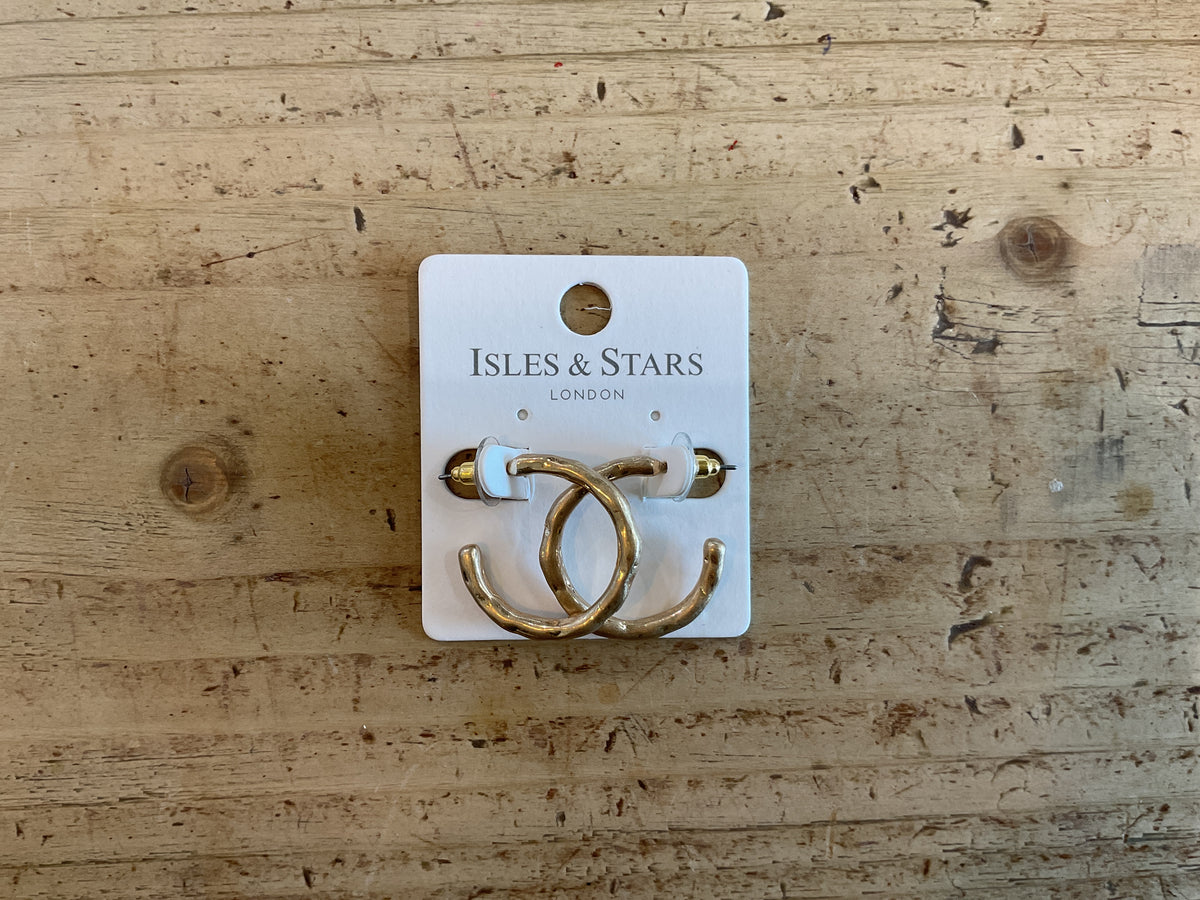 Isles and Stars hoop earrings