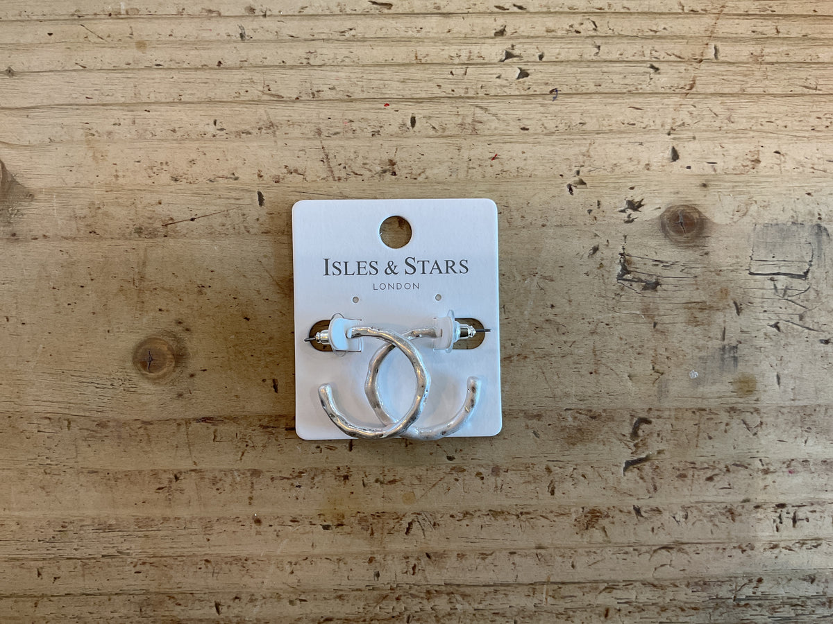 Isles and Stars hoop earrings