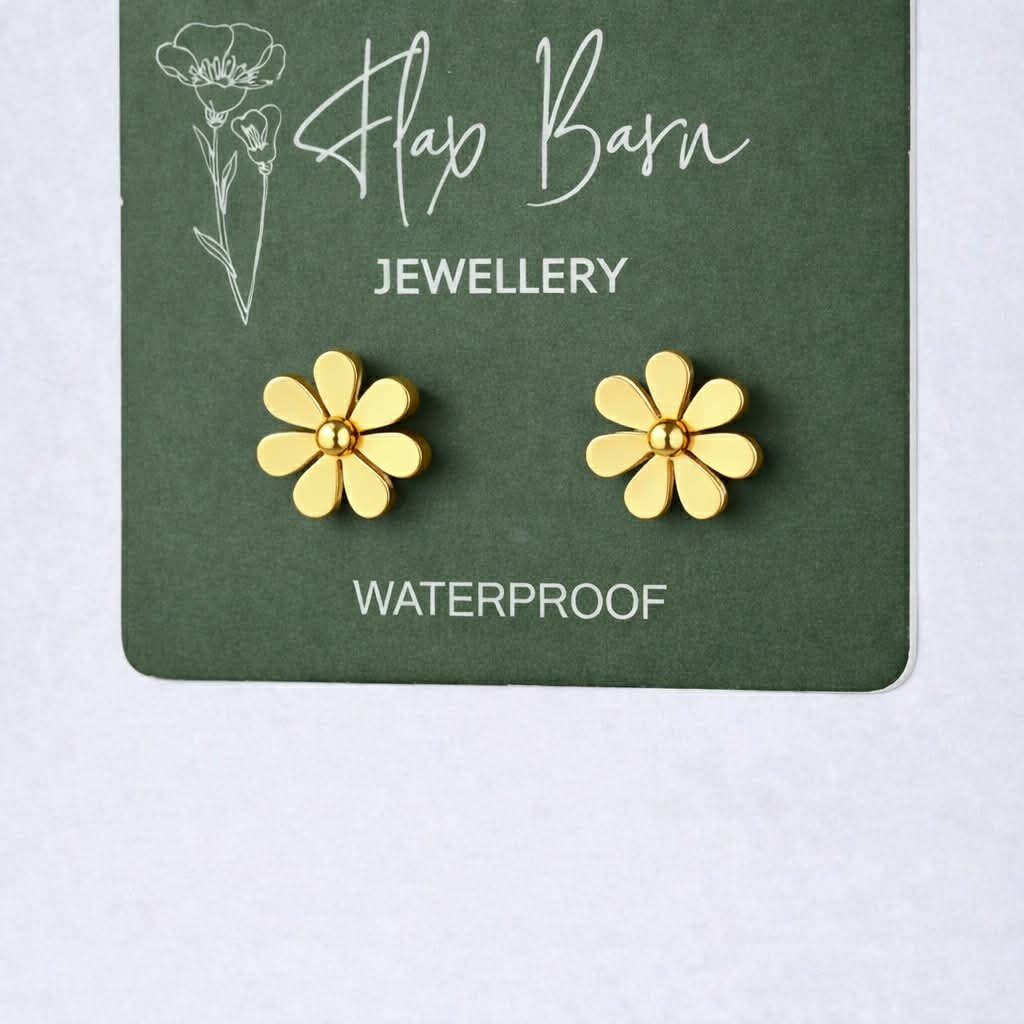 Tarnish Resistant Flower Studs