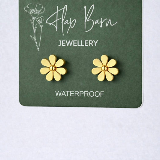 Tarnish Resistant Flower Studs