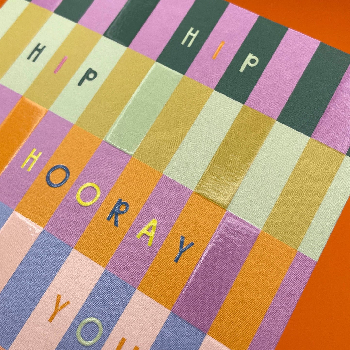 Hip Hip Hooray its your Birthday Today Rainbow - Regular Card