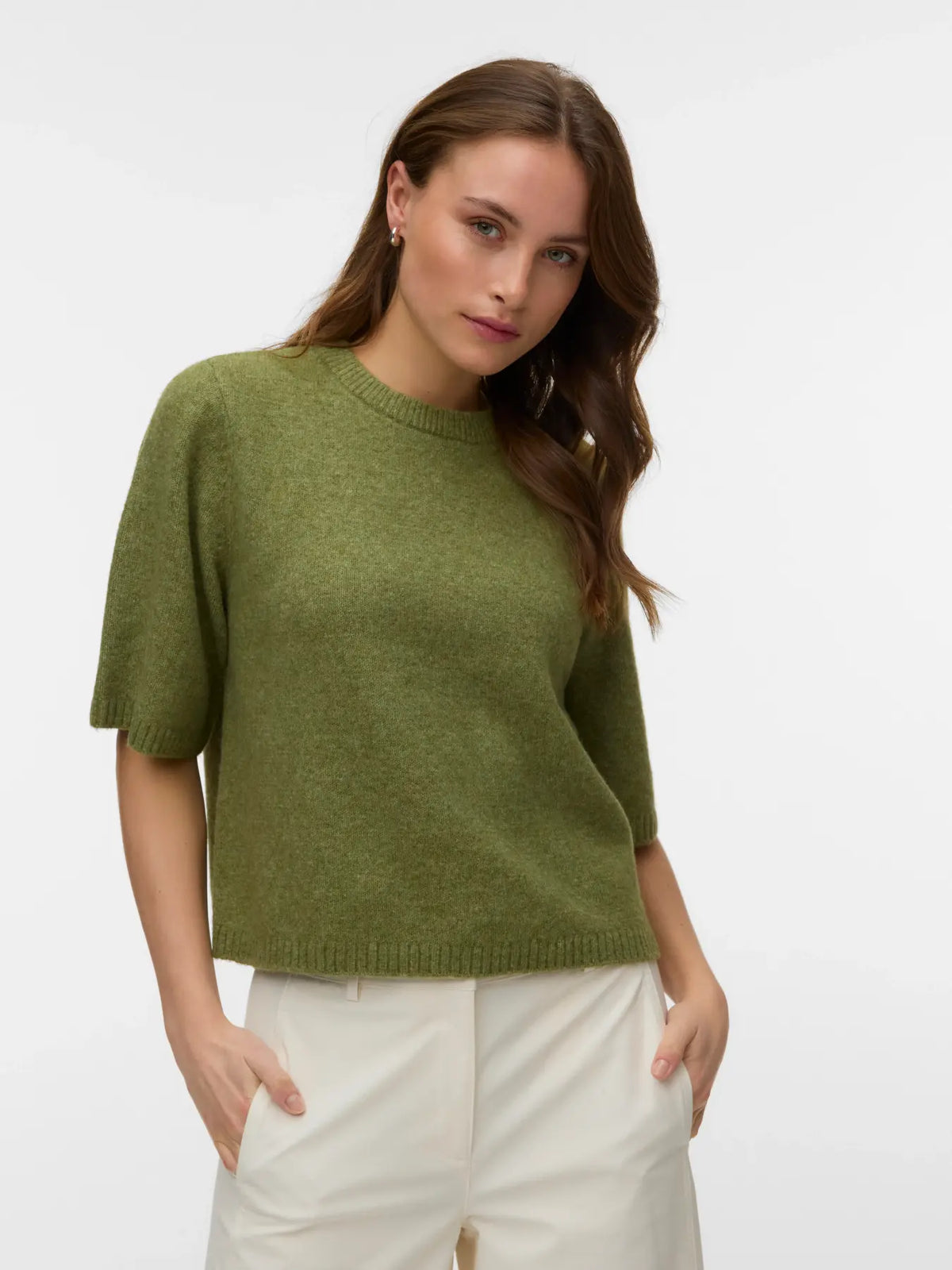 BOOM 2/4 O- NECK OVERSIZED PULLOVER - Sphagnum Melange