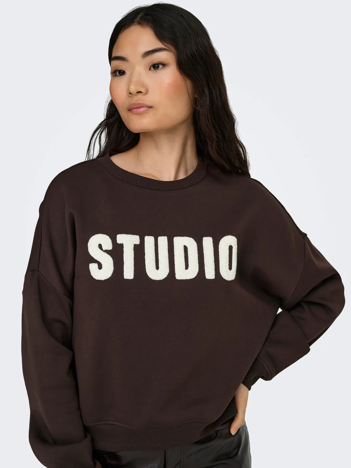 SWEAT LIFE L/S CREW JUMPER - Coffee Bean